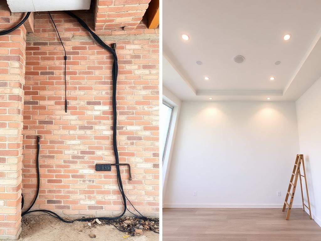 Instalação de forro em drywall